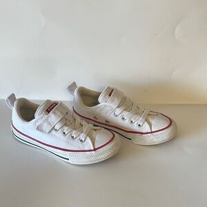 Converse Kids White and Red Sneakers